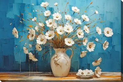 Картина маслом Ромашки №166