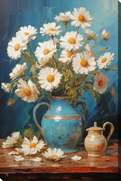 Картина маслом Ромашки №169