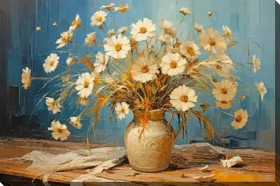Картина маслом Золотые ромашки №170