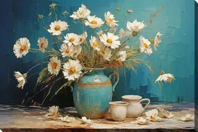 Картина маслом Ромашки №172