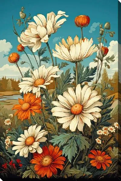 Постер Ромашки №194
