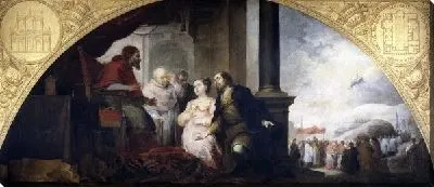 Картина Толкование сна Патриция Иоанна папой Либерием (The interpretation of a dream, Patricia Pope John Liberia)