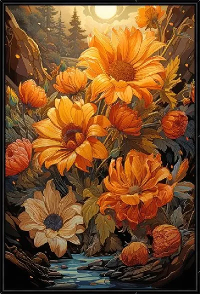 Картина Подсолнухи №252