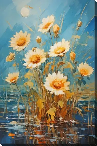 Картина маслом Подсолнухи №260