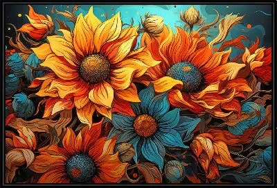 Картина Подсолнухи №262