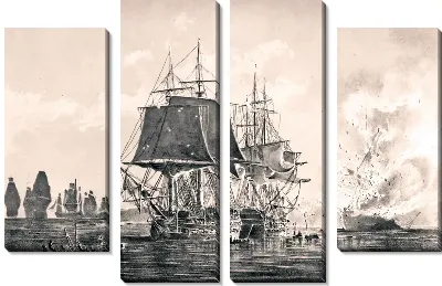 Модульная картина Корабли в море (Ships in the sea) №2
