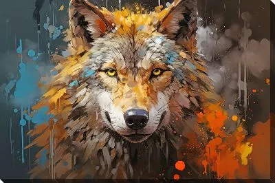Картина маслом Арт волк №12