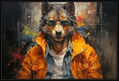 Картина Волк в одежде №10