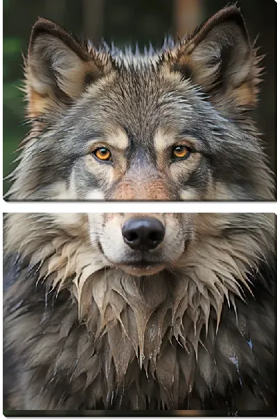 Модульная картина Волк №20