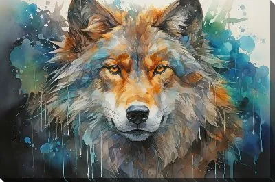 Картина маслом Арт волк №40