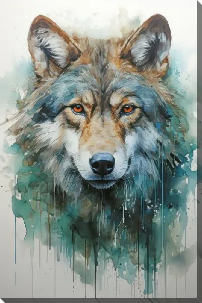 Картина маслом Арт волк №46