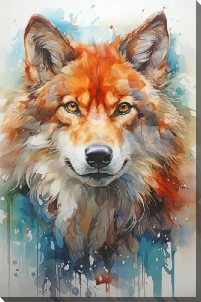 Картина маслом Арт волк №49