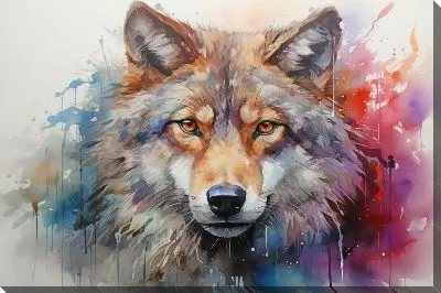 Картина маслом Арт волк №50