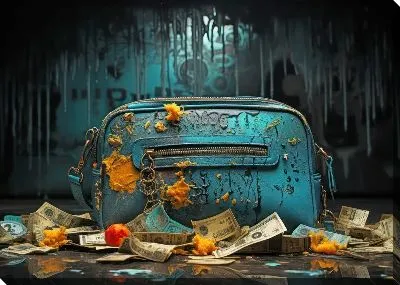 Картина маслом Арт сумка №3