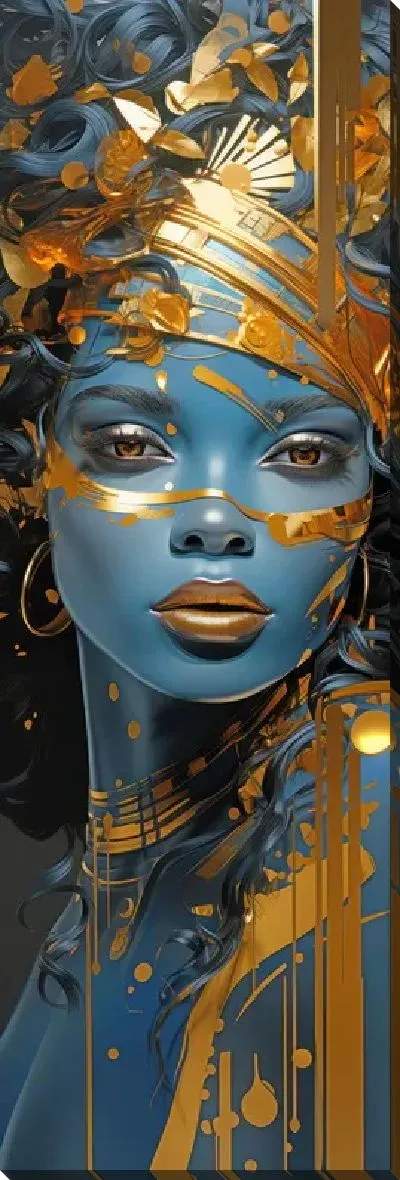 Постер Африканка с золотом №13