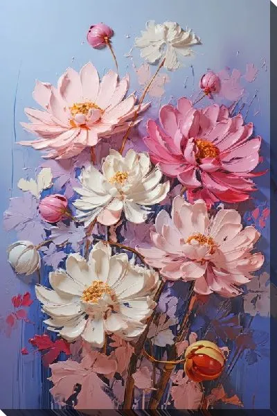 Картина маслом Композиция с цветами №101