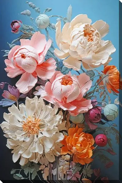 Картина маслом Композиция с цветами №111