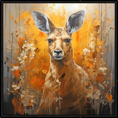 Картина Кенгуру в стиле арт №1