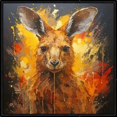 Картина Кенгуру в стиле арт №2