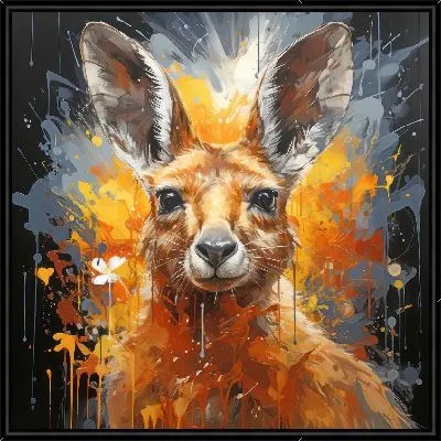 Картина Кенгуру в стиле арт №3