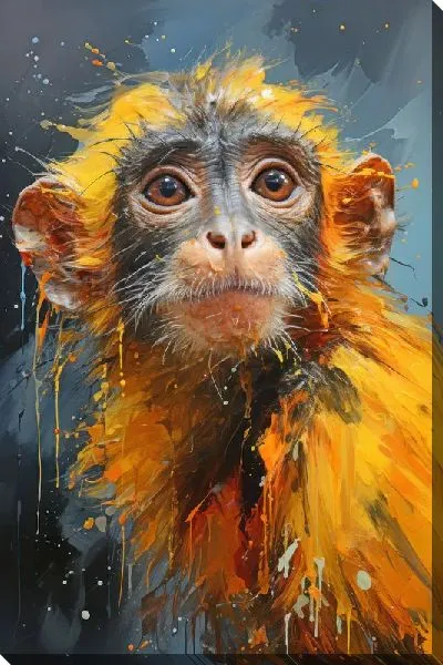 Картина маслом Арт мартышка №1