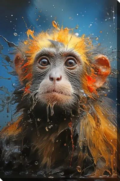 Картина маслом Арт мартышка №2