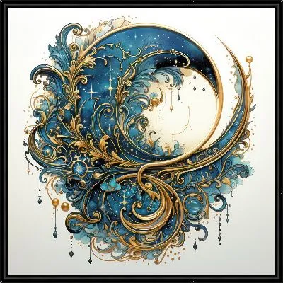 Картина Золотая Луна №5