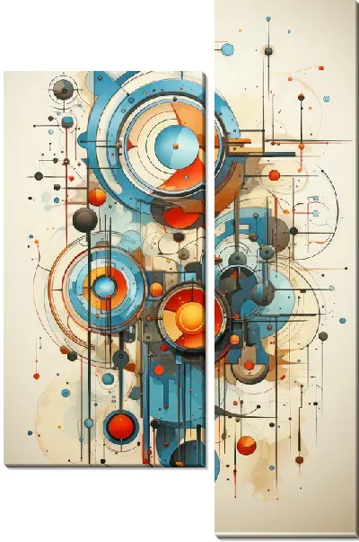 Модульная картина Геометрическая арт композиция №3