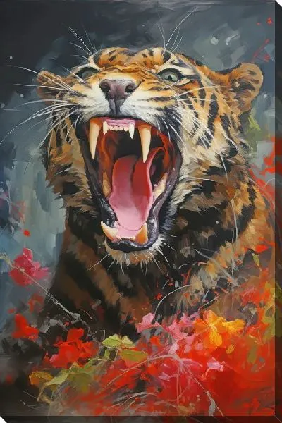 Картина маслом Арт тигр №10