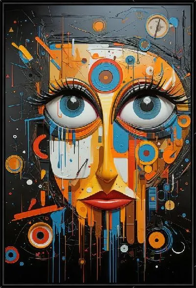 Картина Арт композиция с лицом