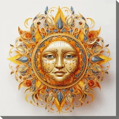 Картина маслом Арт Солнце №1