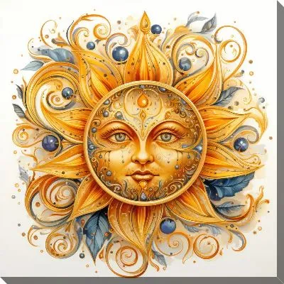 Картина маслом Арт Солнце №2