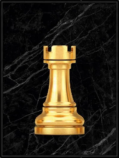 Картина Золотая ладья в шахматах