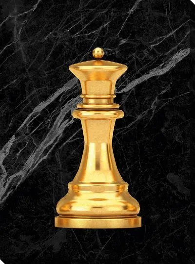 Постер Золотой ферзь в шахматах