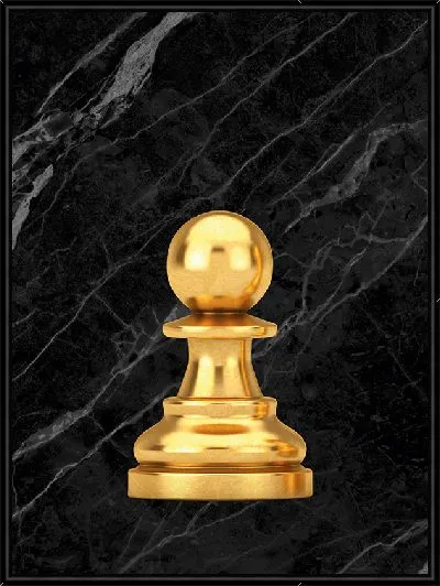 Картина Золотая пешка в шахматах
