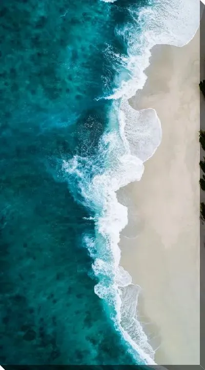 Постер Волны на песчаном побережье