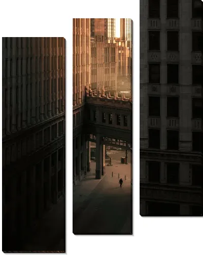 Модульная картина Городской пейзаж Чикаго