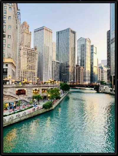 Картина Канал в Чикаго