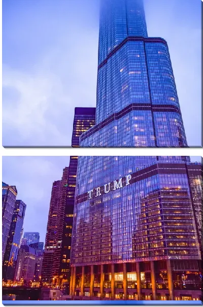 Модульная картина TRUMP Tower  в Чикаго