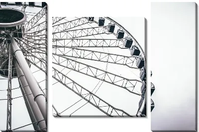 Модульная картина Колесо обозрения в Чикаго