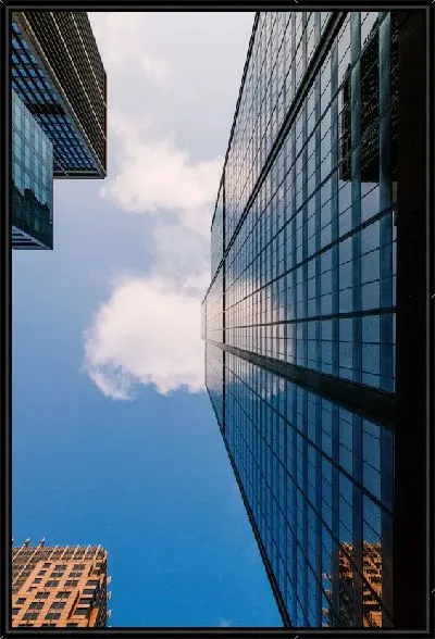 Картина Облака над небоскребом в Чикаго