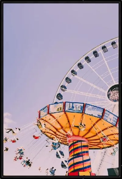 Картина Карусель в парке аттракционов Чикаго