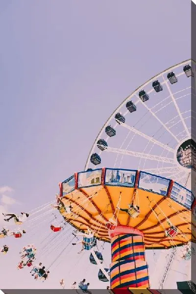 Постер Карусель в парке аттракционов Чикаго