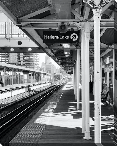 Постер Станция метро в Чикаго