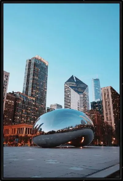 Картина Скульптура капли в Чикаго