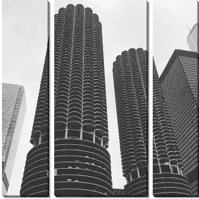 Модульная картина Небоскребы в Чикаго №7