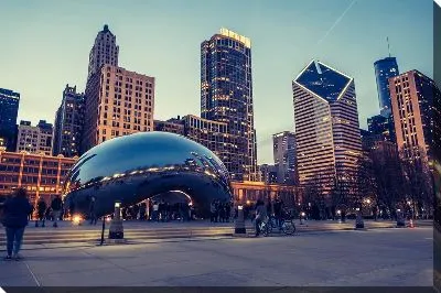 Клауд-Гейт - скульптура капли в Чикаго