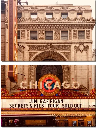 Модульная картина Театр Чикаго №4