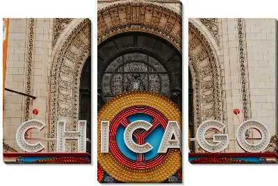 Модульная картина Надпись Chicago