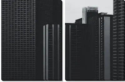 Модульная картина Темные небоскребы Чикаго